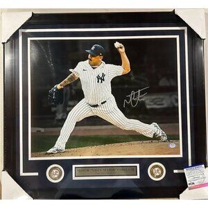 Nestor Cortes Jr signed autographed New York Yankees 16x20 framed photo PSA